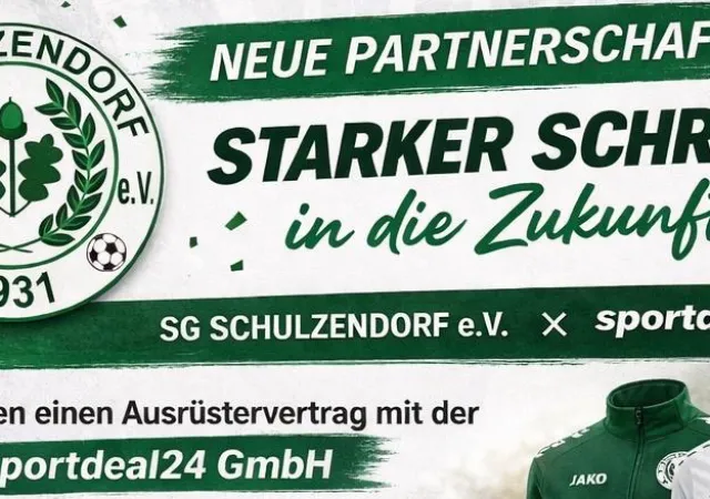 Neuer Ausrüster für die SG Schulzendorf