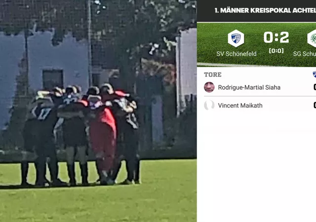 1. Männer erreicht das Pokal-Viertelfinale