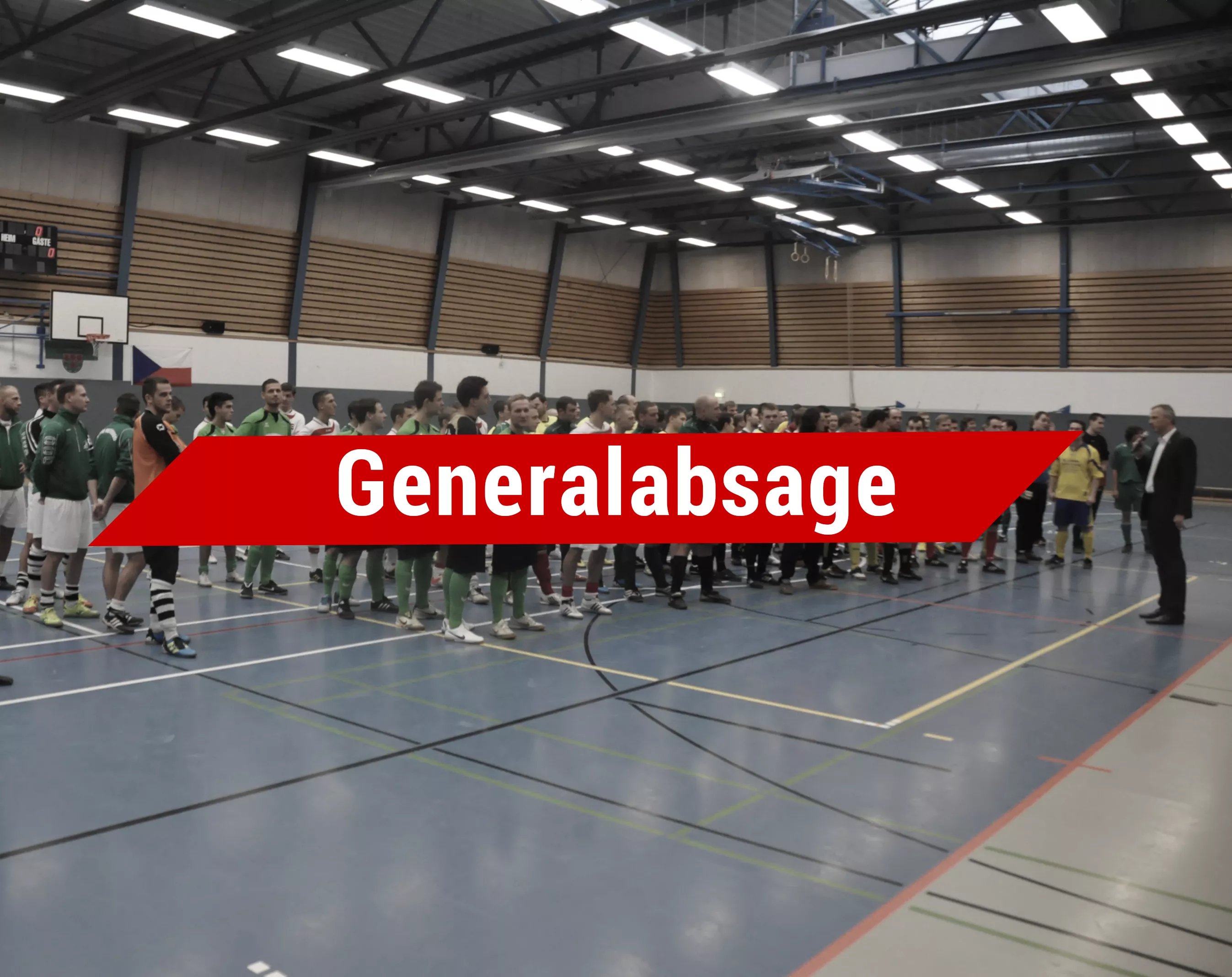 Sporthalle gesperrt