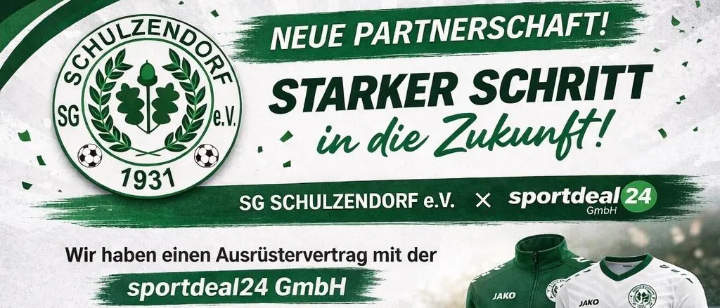Neuer Ausrüster für die SG Schulzendorf